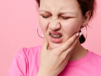Patient with broken bracket needing orthodontic repair in Fairfield CA