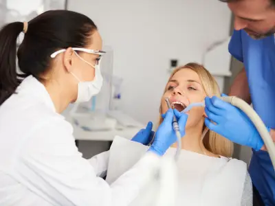 Patient receiving emergency root canal therapy in Fairfield CA